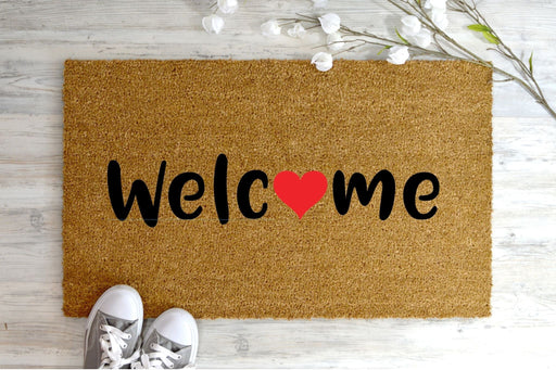 Welcome (Heart) Doormat-0