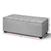 Storage Ottoman Blanket Box Grey-1