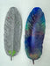 Leaf Dish in Colourful Resin. Plate Multipurpose.-0