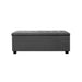 Tommie Fabric Storage Ottoman Grey-2