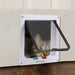 4 Way Lockable Cat Flap Door  Lock Security Flap Door for Dog Cat Kitten Small Pet Gate Door Kit Cat Dog Cat Door-0