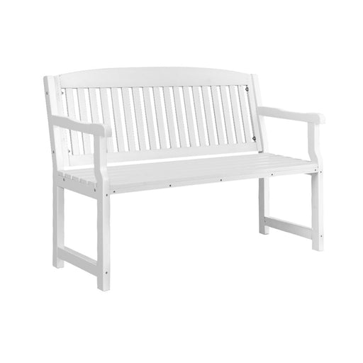 Wooden Outdoor Garden Bench Seat White-1