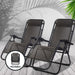 Zero Gravity Reclining Chairs Grey (Twin Pack)-0