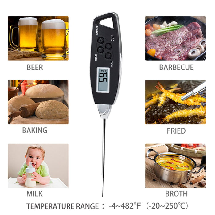 20°C to 250°C Digital Food Thermometer Backlight