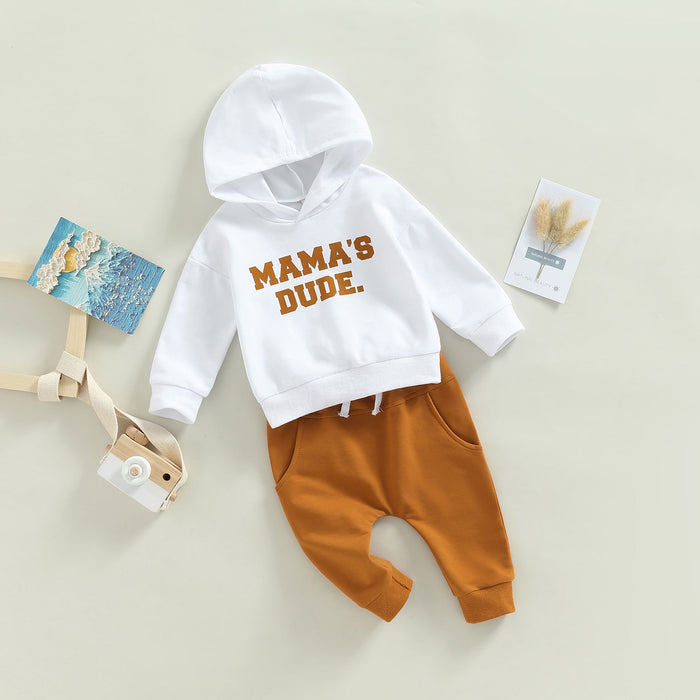 Baby 2Pcs Outfits "Mama's Dude"