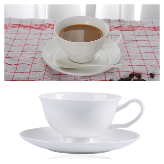 Europe Noble Bone China Cup/Saucer/Spoon Set