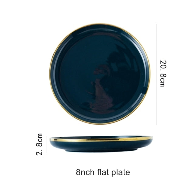 Blue Porcelain Dinner Plates