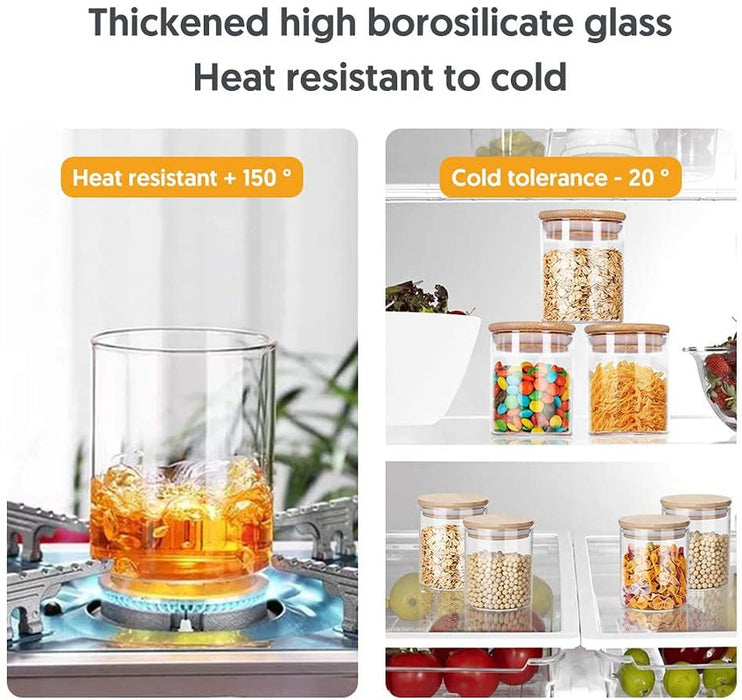 12 Airtight Glass Jars