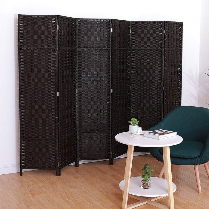 6-Panel Room Divider Privacy Screen