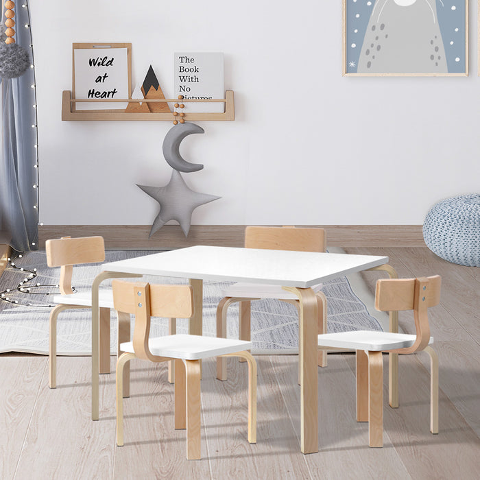 Modern Nordic Kids Table & Chair Set 5pcs