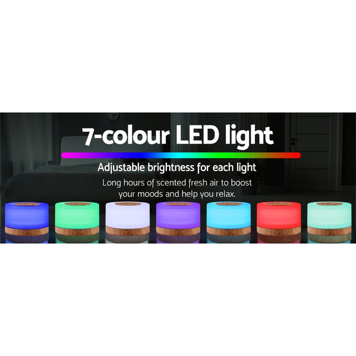 Devanti LED Light Aroma Diffuser 500ml with remote control