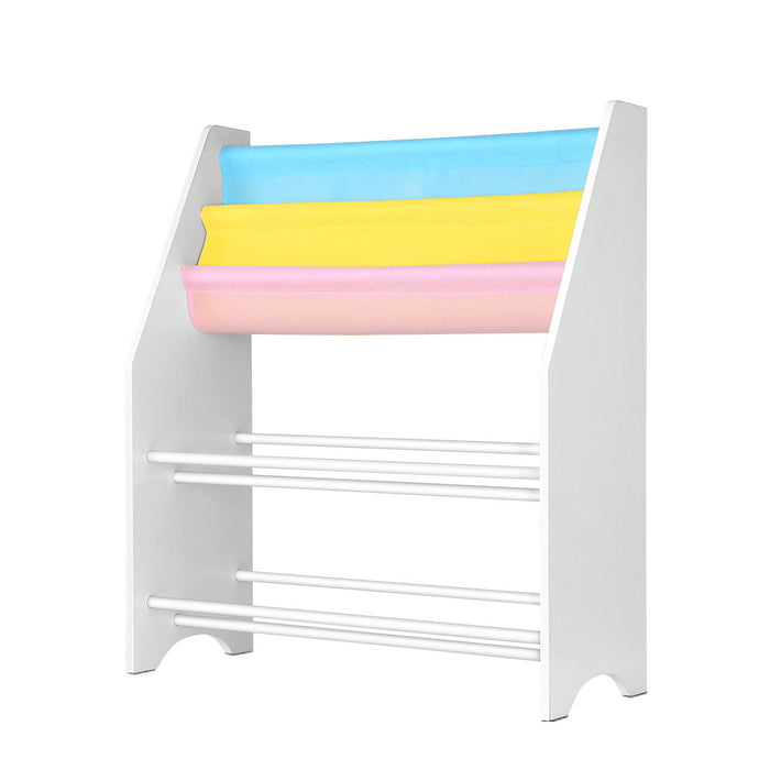 Kids Bookcase & Toy Storage Organiser - Pastel