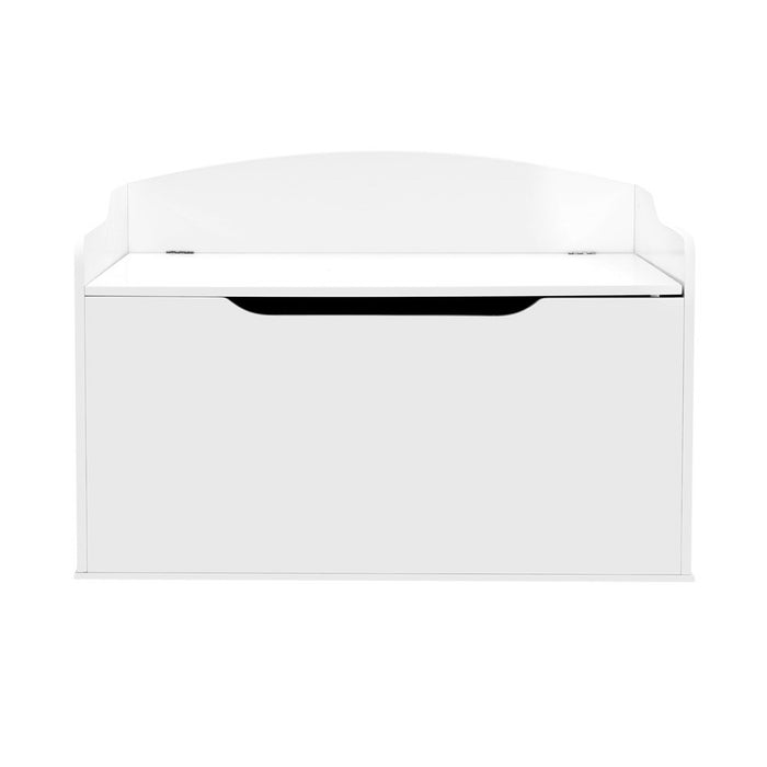 Toy Storage Chest with Bench - White
