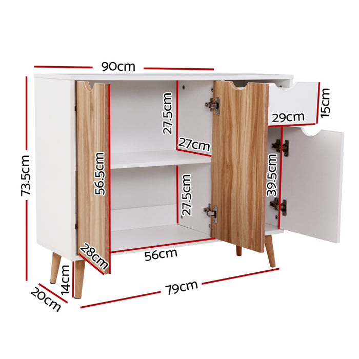 Two-tone Buffet Sideboard Cabinet