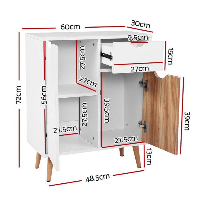 Two-tone Wooden Buffet Sideboard Cabinet