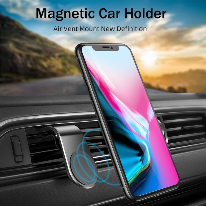 Magnetic Car Phone Holder with Air Vent Clip