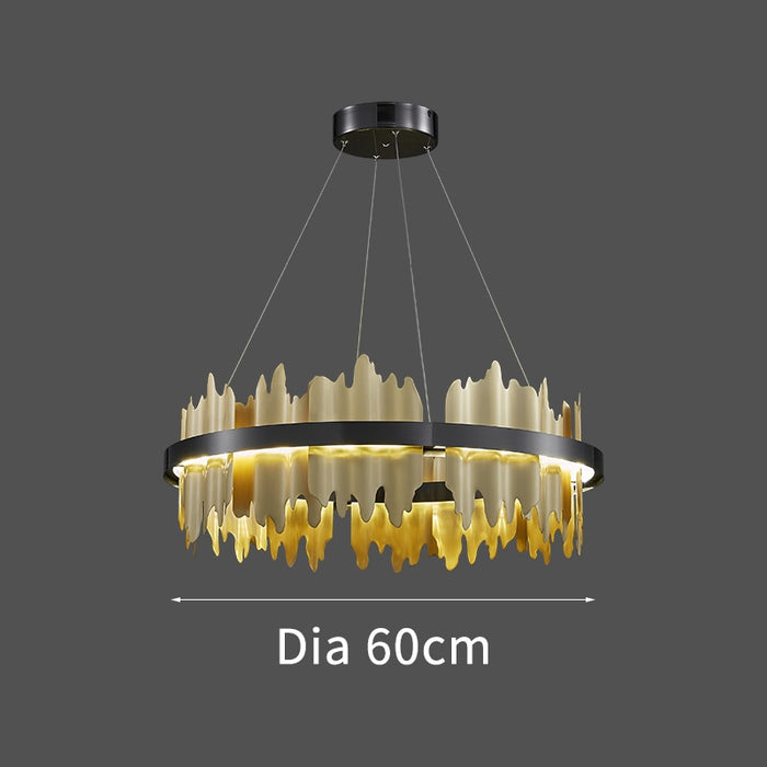 Modern Creative Circle LED Chandelier With Remote Control