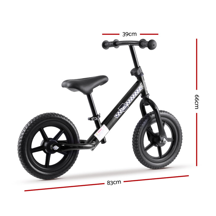 Kids Ride On Balance Bike - Black