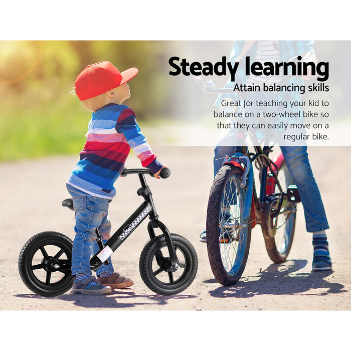 Kids Ride On Balance Bike - Black