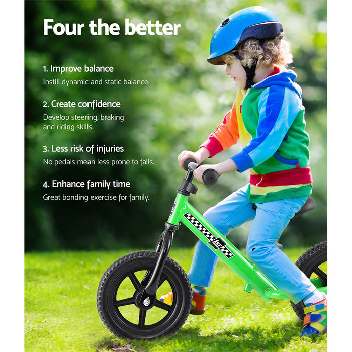 Kids Ride On Balance Bike - Green