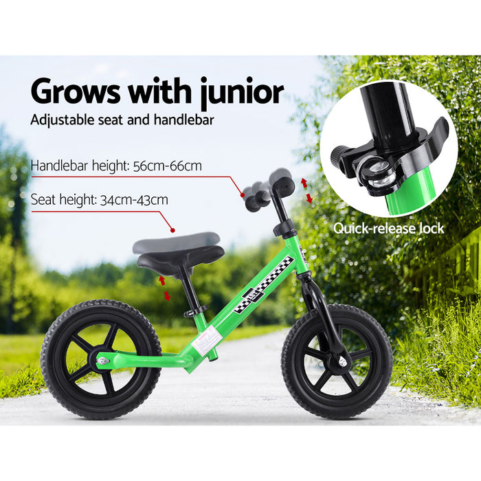Kids Ride On Balance Bike - Green