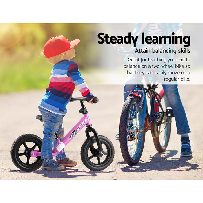 Kids Ride On Balance Bike - Pink