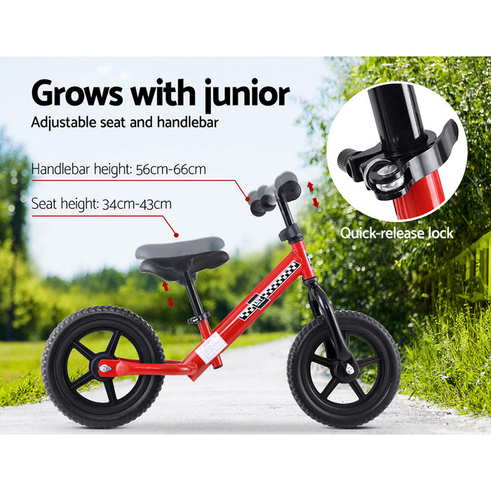 Kids Ride On Balance Bike - Red