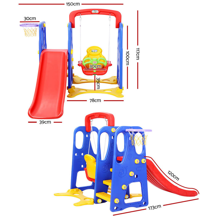 Outdoor/Indoor Kids 3-in-1 Playground
