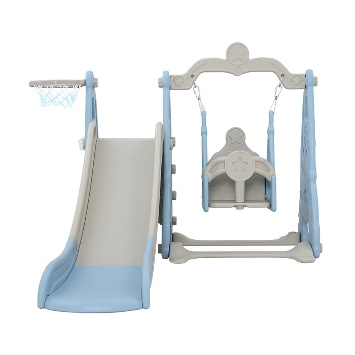 Outdoor/Indoor Kids 3-in-1 Playground - Blue