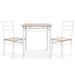 Artiss 3 Piece Dining Set - Natural