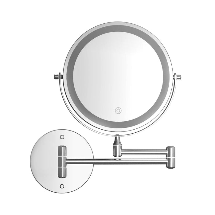 Extendable 10X Magnifying Makeup Mirror - Silver