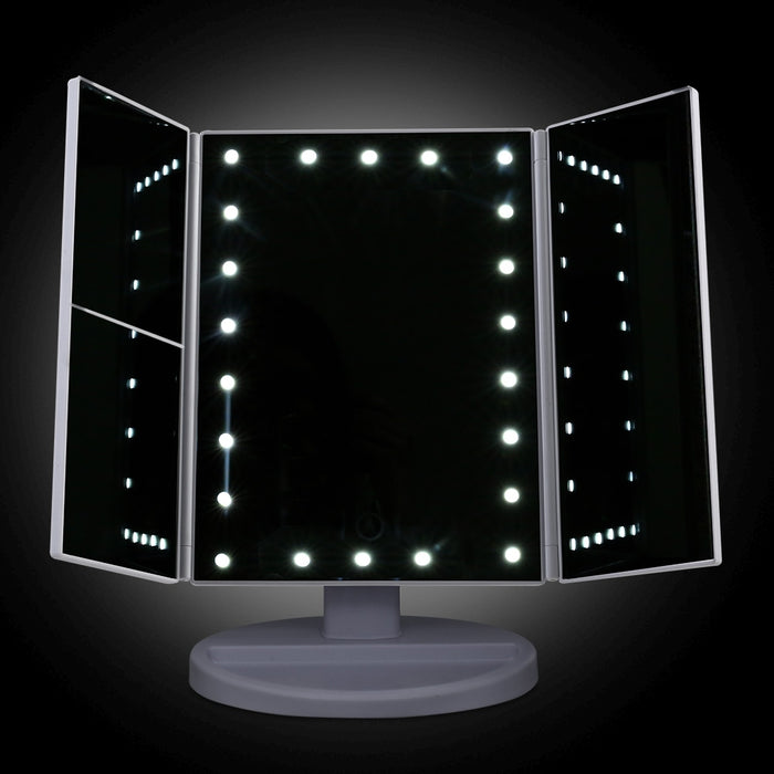 Embellir LED Tri-Fold Make Up Mirror