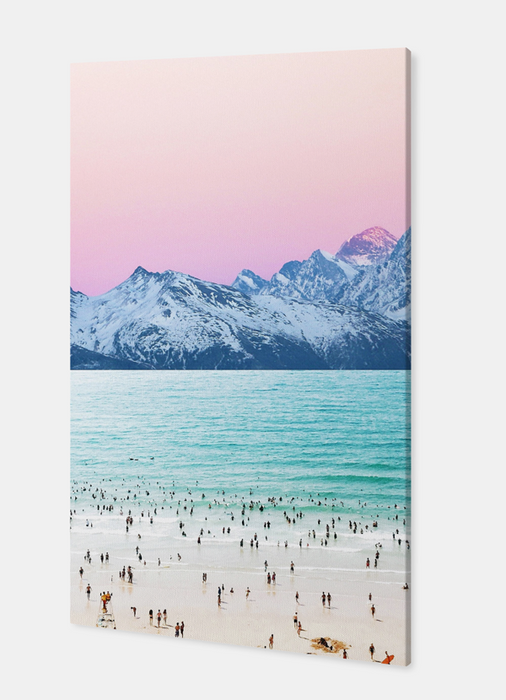 Pink Sky Stretched Canvas Wall Art