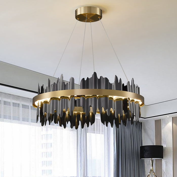 Modern Creative Circle LED Chandelier With Remote Control