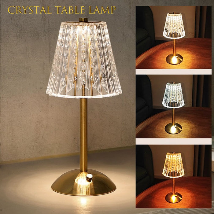 Crystal Diamond Table Touch Lamp