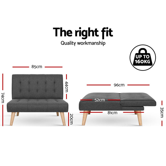 Linen Sofa Bed Lounge Modular Chair