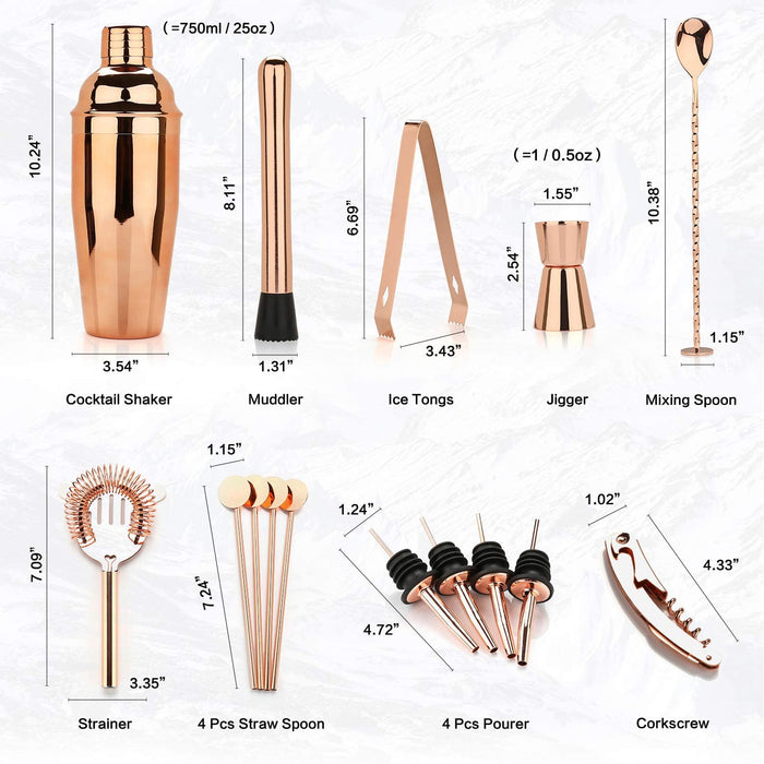 16pc Cocktail Shaker Making Set