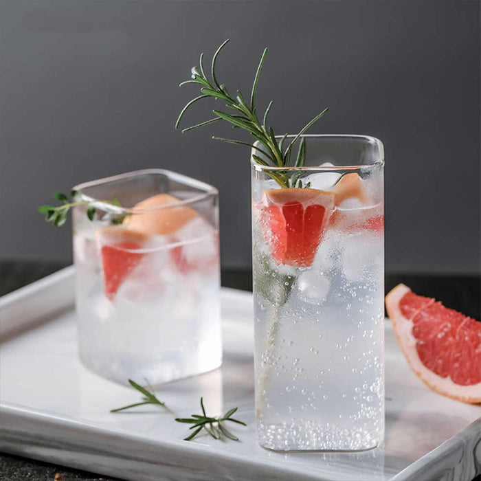 Simple Square Drink Glass