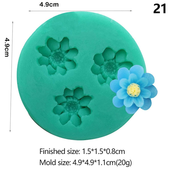 Mini Flowers Series Silicone Moulds