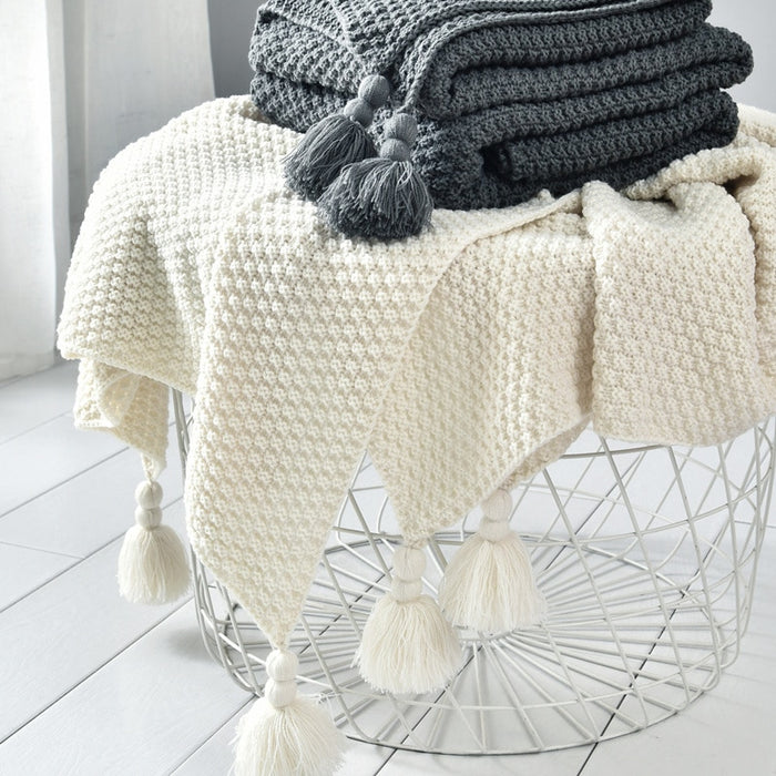 Hand-knitted Blanket