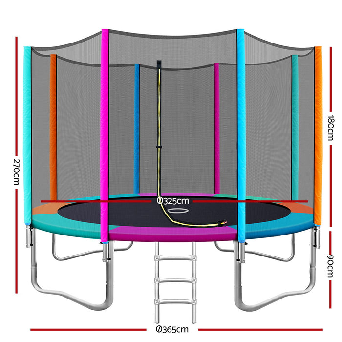 12FT Round Enclosed Trampoline