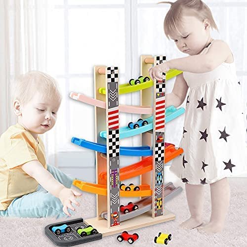 Car Ramp Racer Toy Set for Toddler & Kids