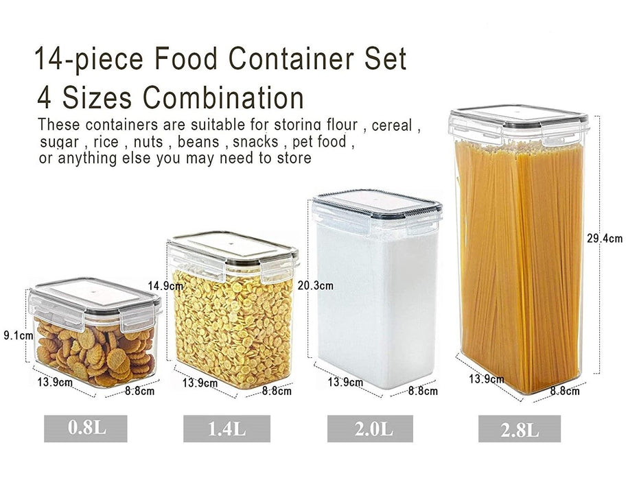 14pcs Airtight Food Storage Containers