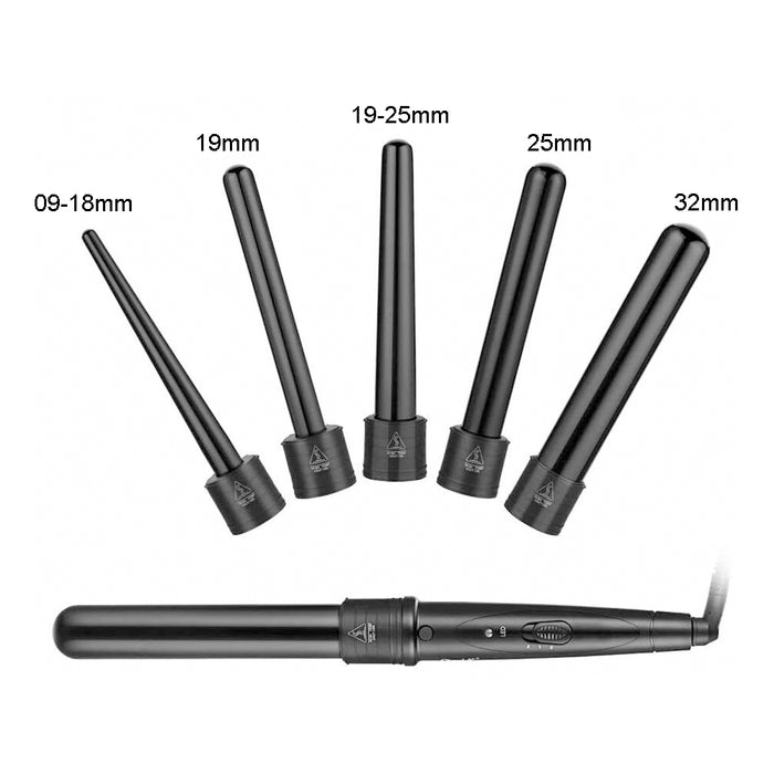 5 in 1 Ceramic Hair Curling Wand Set