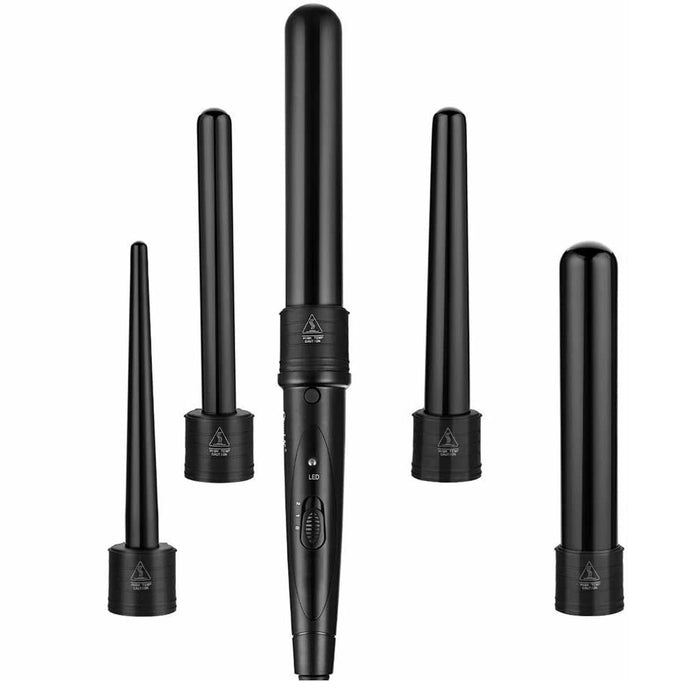 5 in 1 Ceramic Hair Curling Wand Set