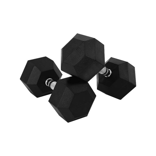 VERPEAK Rubber Hex Dumbbells (10KG x 2) VP-DB-104