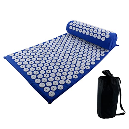 Acupressure Mat & Pillow & Bag Blue