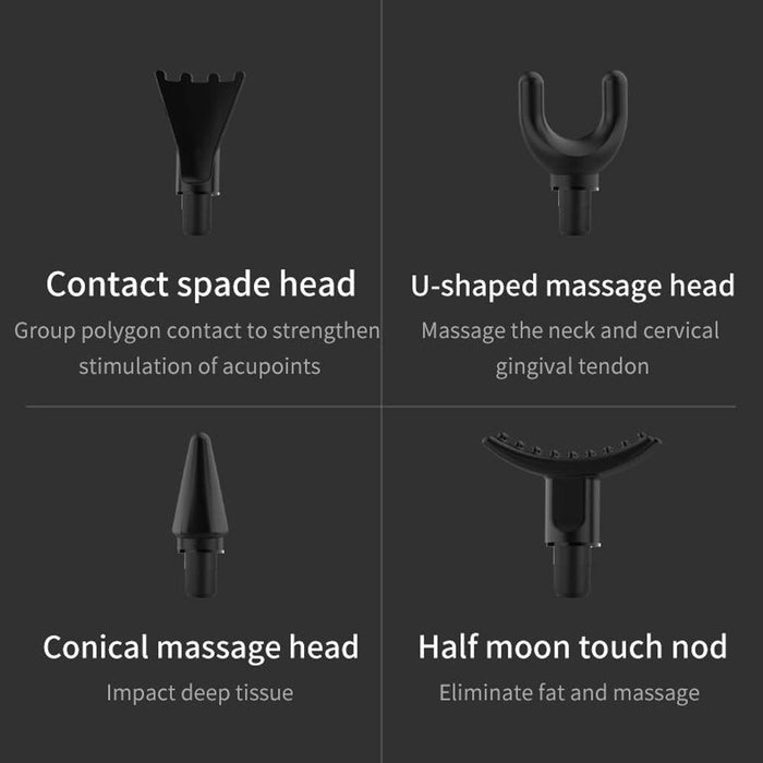 8 Head Professional Massage Gun - Gold