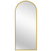 Metal Arch Mirror 75cm x 175cm - Gold