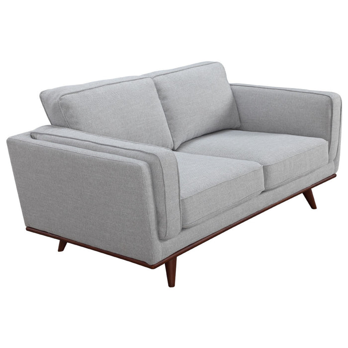 Petalsoft 2 Seater Fabric Upholstered Lounge - Grey